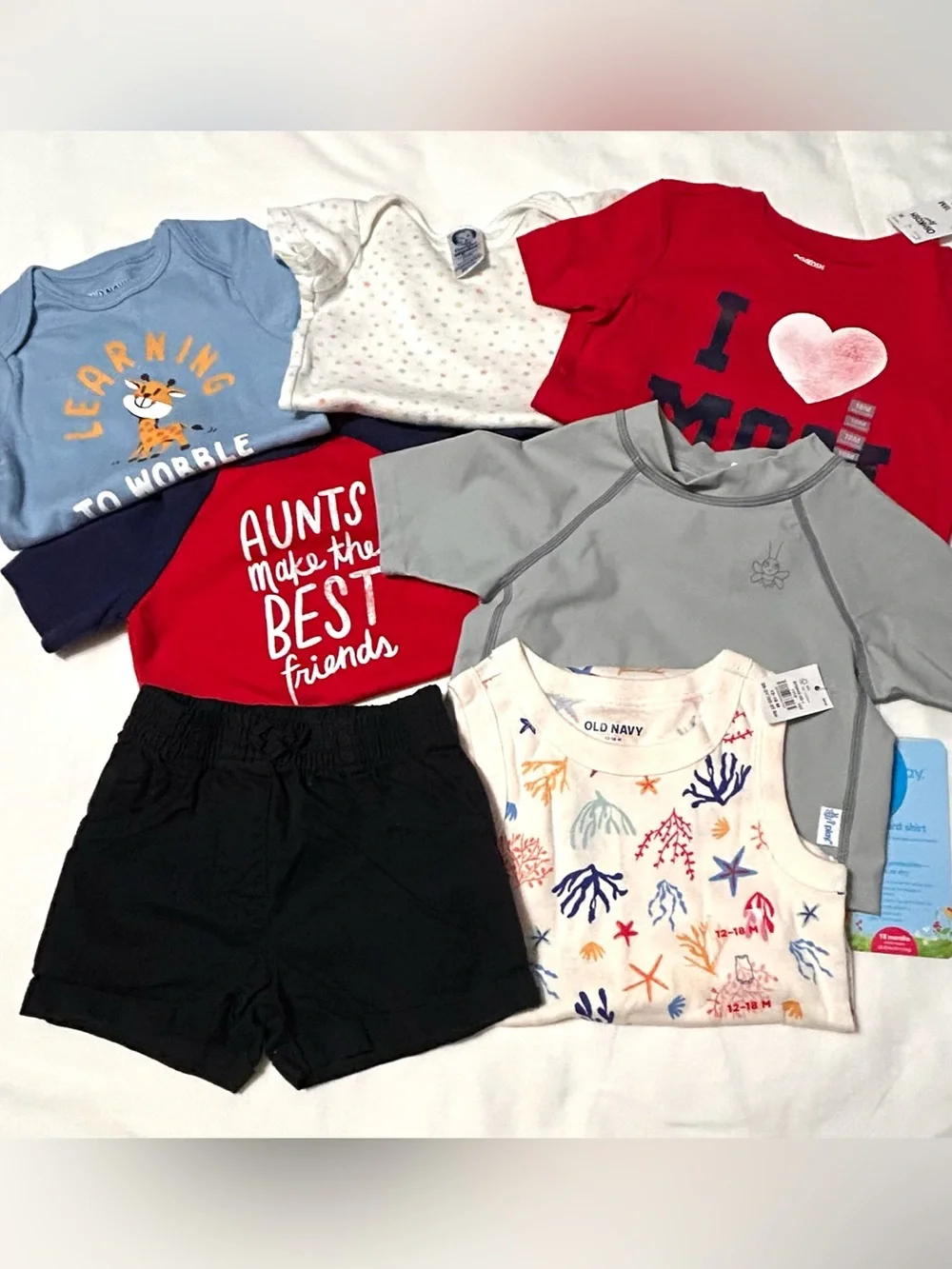 18 Month Toddler Summer Swim Bundle 7 Pieces! New and Excellent Cond!